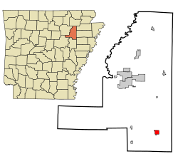 Jackson County Arkansas Incorporated and Unincorporated areas Beedeville Highlighted